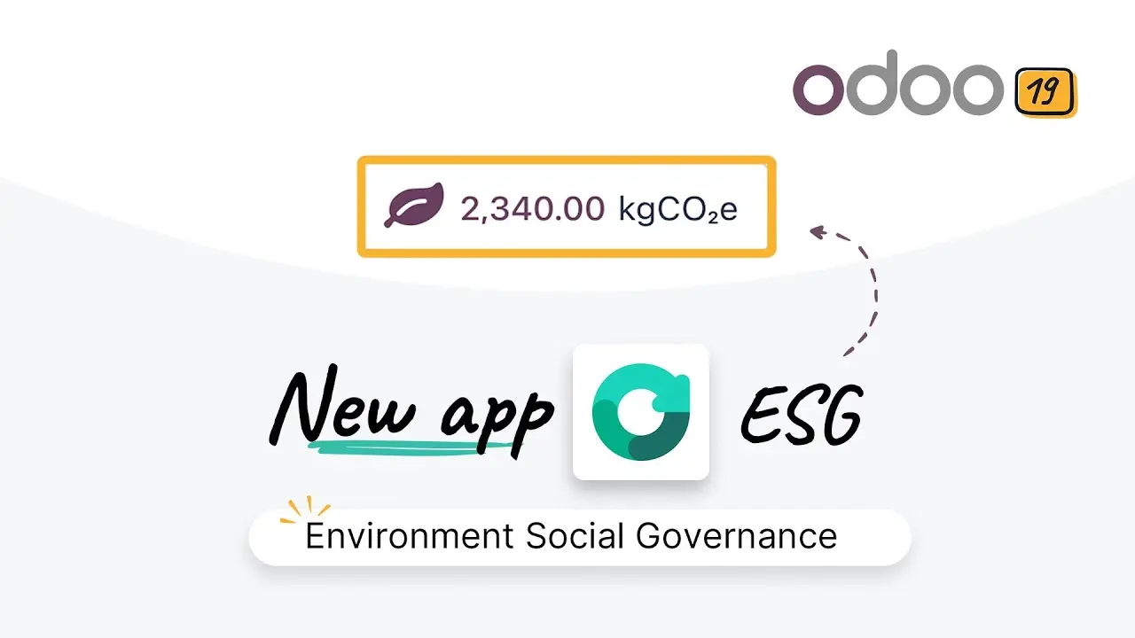 Odoo 19 nieuwe app ESG