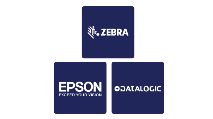Hardwareoplossingen waar wij mee koppelen zoals Zebra, Epson en Datalogic